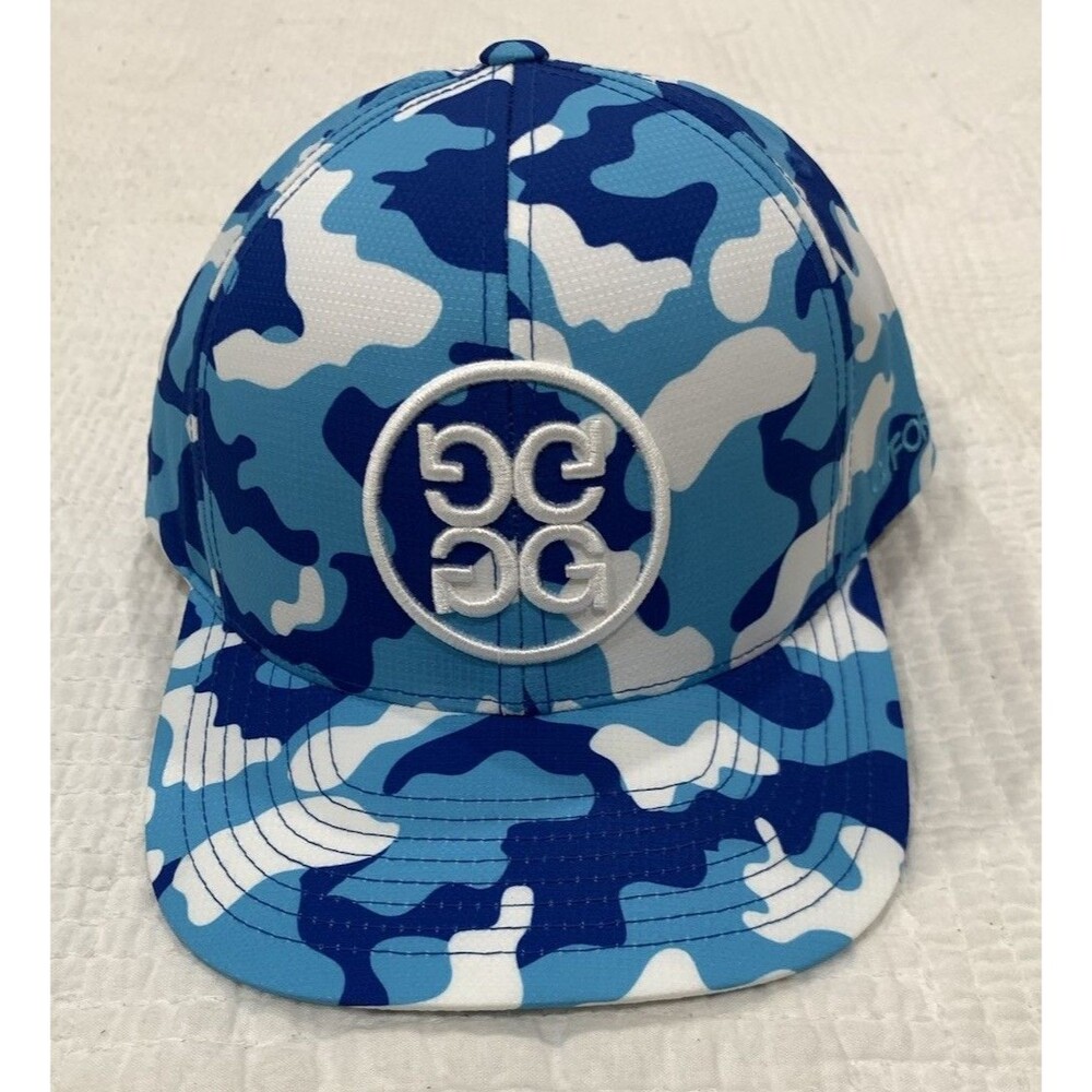 G/Fore Limited Edition Zyn Cool Mint Blue White Camo Snapback Golf Hat OSFA NWT